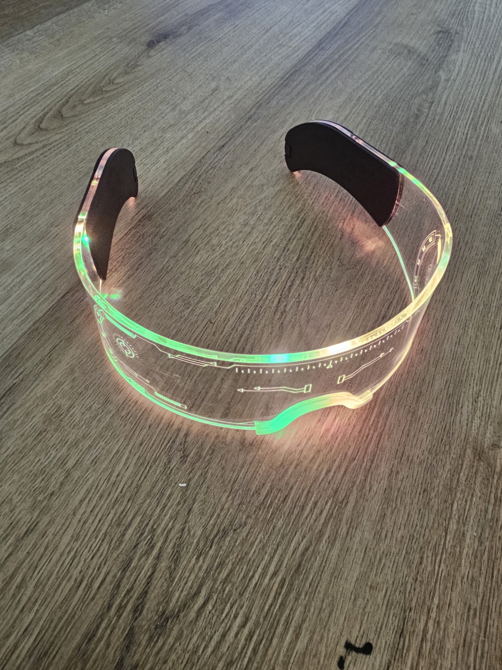 LED Light-Up Visor Headset - Multicolor